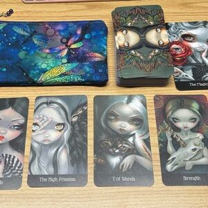 Handmade Tarot Deck with Pouch - Art by Jasmine Beckett-Griffith